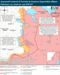 Ukrayna Zaporizhzhia'da Rus İlerlemesi ve Ukrayna'nın 9,5 km